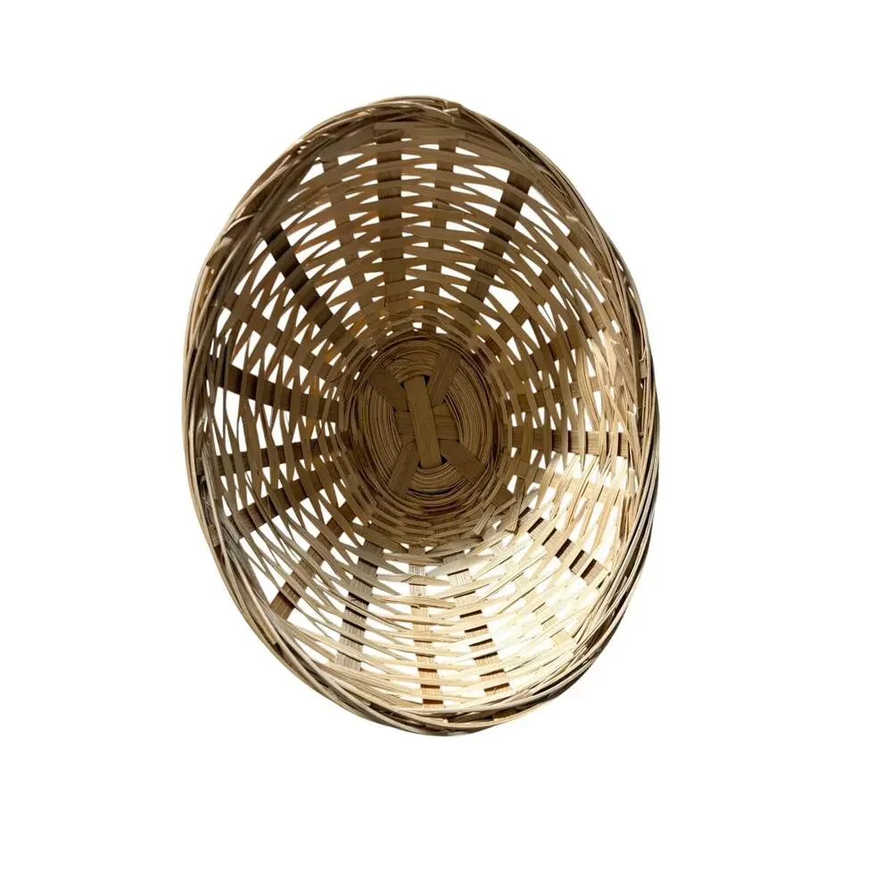 5 Vintage Natural Small Woven Baskets Oval Wicker Storage Fruit Snack Bowls